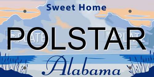 POLSTAR Alabama License Plate