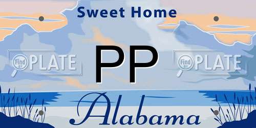 PP Alabama License Plate