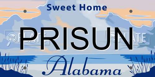 PRISUN Alabama License Plate
