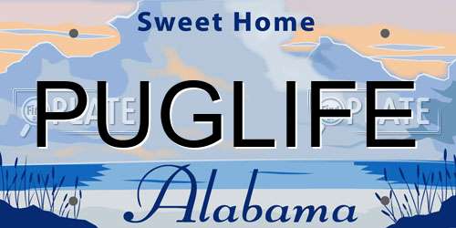 PUGLIFE Alabama License Plate