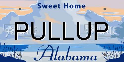 PULLUP Alabama License Plate