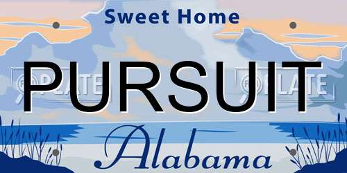 PURSUIT Alabama License Plate