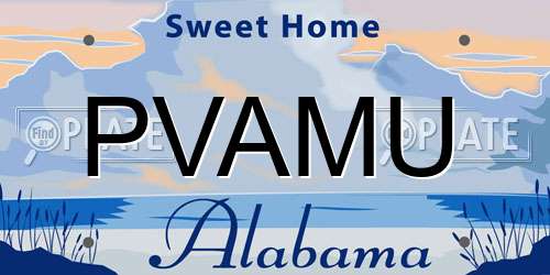 PVAMU Alabama License Plate