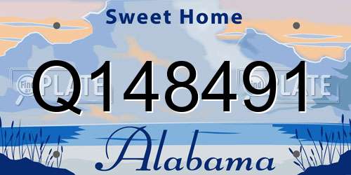 Q148491 Alabama License Plate