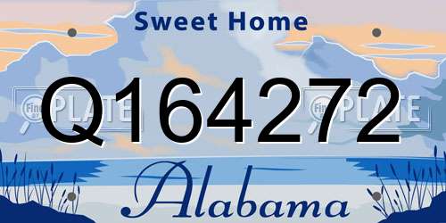 Q164272 Alabama License Plate