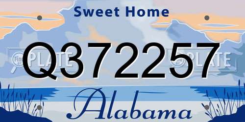 Q372257 Alabama License Plate