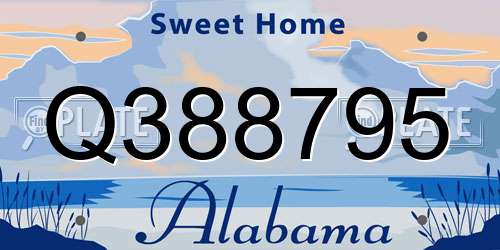 Q388795 Alabama License Plate