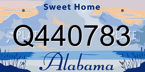 Q440783 Alabama License Plate