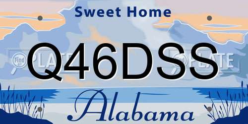 Q46DSS Alabama License Plate