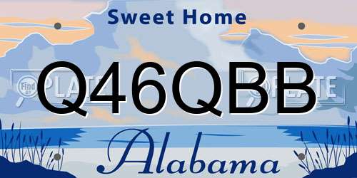 Q46QBB Alabama License Plate