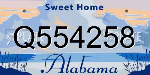 Q554258 Alabama License Plate
