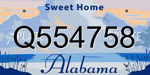 Q554758 Alabama License Plate