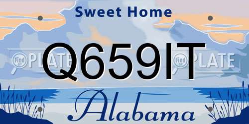 Q659IT Alabama License Plate