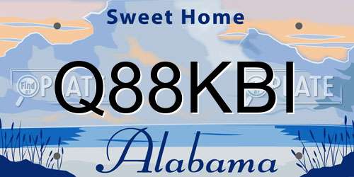 Q88KBI Alabama License Plate