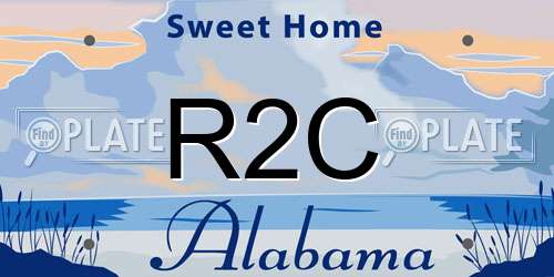 R2C Alabama License Plate