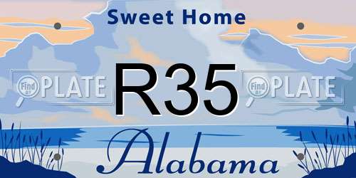 R35 Alabama License Plate