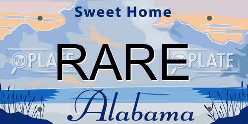 RARE Alabama License Plate
