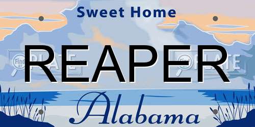 REAPER Alabama License Plate