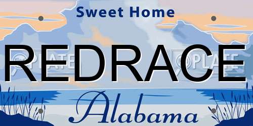 REDRACE Alabama License Plate