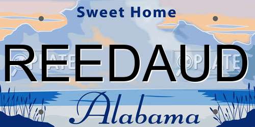 REEDAUD Alabama License Plate
