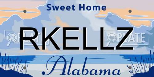 RKELLZ Alabama License Plate