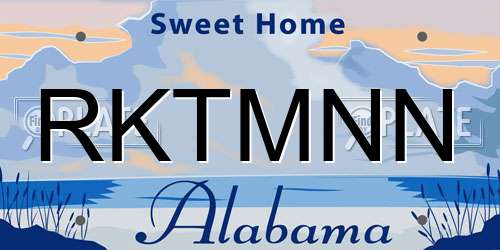 RKTMNN Alabama License Plate