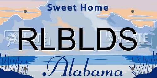 RLBLDS Alabama License Plate