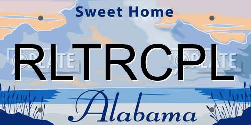 RLTRCPL Alabama License Plate