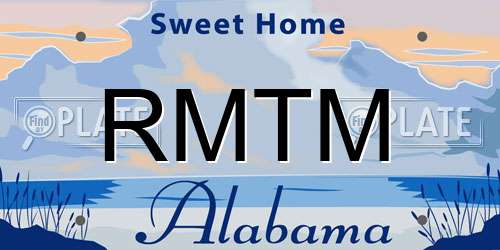 RMTM Alabama License Plate
