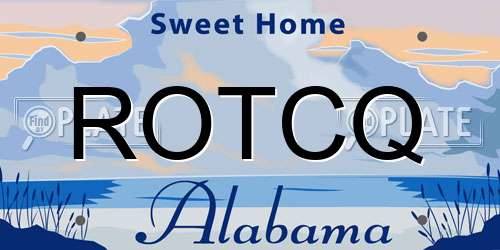 ROTCQ Alabama License Plate