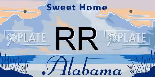 RR Alabama License Plate