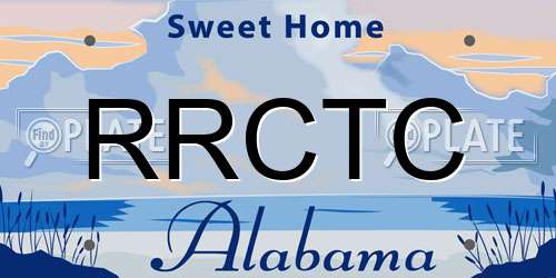 RRCTC Alabama License Plate