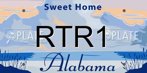 RTR1 Alabama License Plate