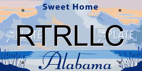 RTRLLC Alabama License Plate