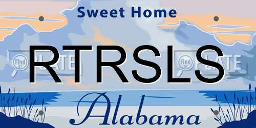RTRSLS Alabama License Plate