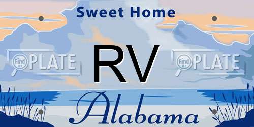 RV Alabama License Plate