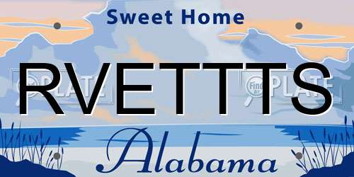 RVETTTS Alabama License Plate