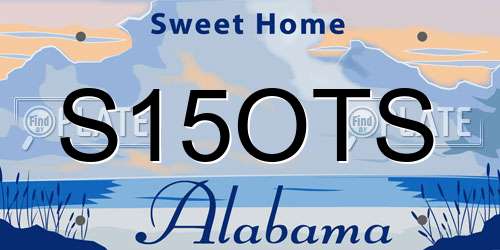 S15OTS Alabama License Plate