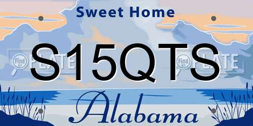 S15QTS Alabama License Plate