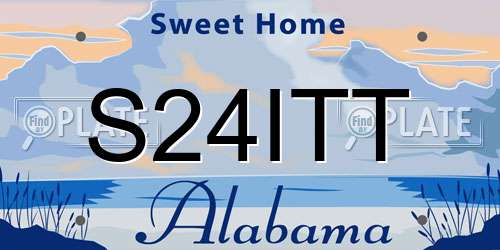 S24ITT Alabama License Plate