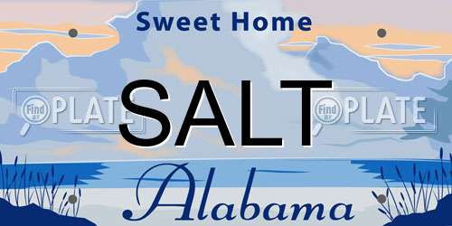 SALT Alabama License Plate