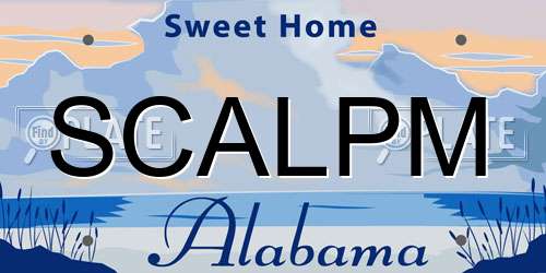SCALPM Alabama License Plate