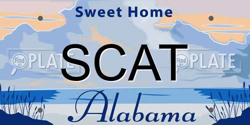 SCAT Alabama License Plate