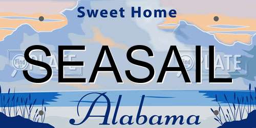 SEASAIL Alabama License Plate