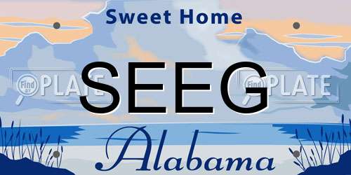 SEEG Alabama License Plate