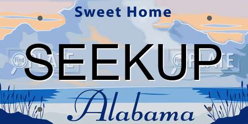 SEEKUP Alabama License Plate