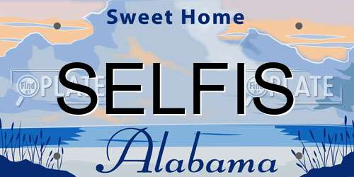SELFIS Alabama License Plate