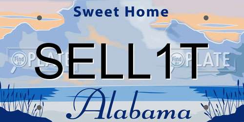 SELL1T Alabama License Plate