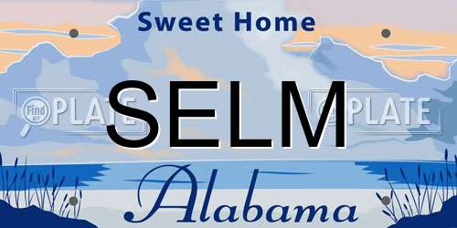SELM Alabama License Plate