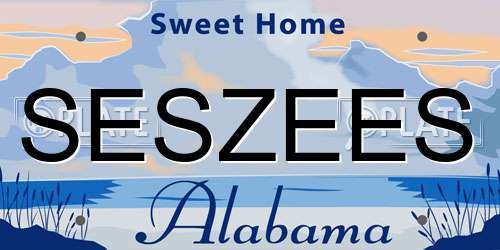 SESZEES Alabama License Plate